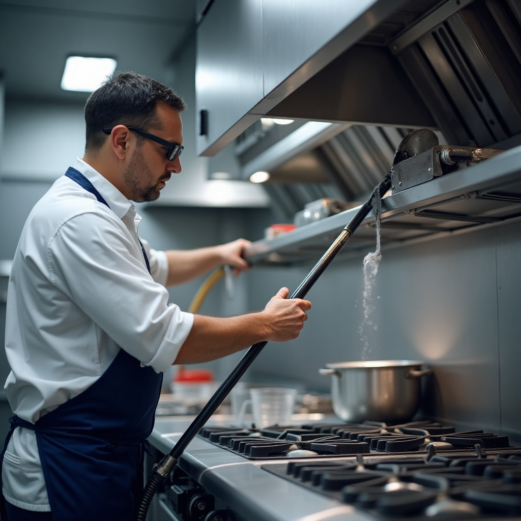kitchen hood cleaning technician
